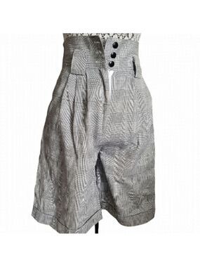 Vintage High Waisted Houndstooth Shorts
